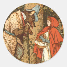 little-red-riding-hood-pictures-9 round stickers