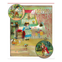 Little Red Riding Hood Vintage Poster posters by funny_tshirt Little Red Riding Hood Vintage Poster posters