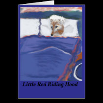 Little Red Riding Hood Wolf Card cards