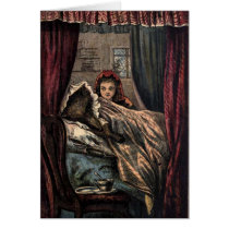 Little Red Riding Hood Wolf in Grandmother's Bed cards