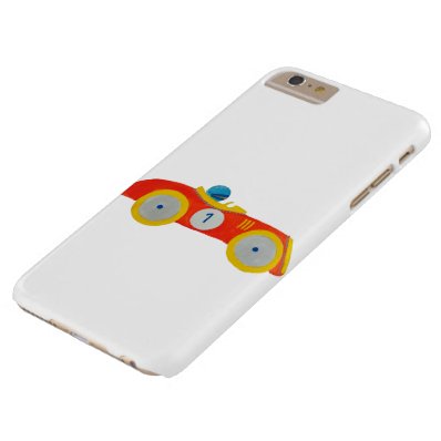 Little Red Roadster Racing Car Child 1st Birthday Barely There iPhone 6 Plus Case