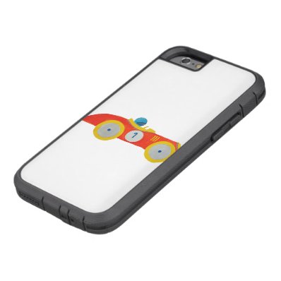Little Red Roadster Racing Car Child 1st Birthday Tough Xtreme iPhone 6 Case