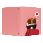 Little Red Robot Love Avery Binder