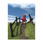 Little Red Robot Postcard