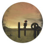 Little Red Robot Sticker