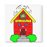 Little Red Schoolhouse Fridge Magnets
