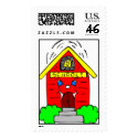 Little Red Schoolhouse stamp
