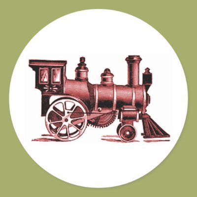 Little Red Train Stickers Zazzle_sticker Little Red Train Stickers Zazzle_sticker