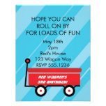 LITTLE RED WAGON INVITATIONS