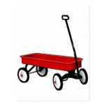 Little Red Wagon Postcard