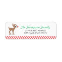Little Reindeer Holiday Address Labels