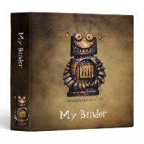 Little Robot 3 Ring Binder