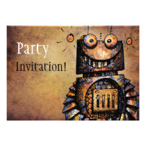 Little Robot Invitation