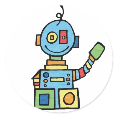 Little Robot Stickers by littleamylee
