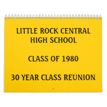 LITTLE ROCK ALTO SCHOOLCLASS CENTRAL DE 198030… CALENDARIOS DE PARED