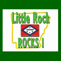 Little Rock Rocks ! (green) postcards