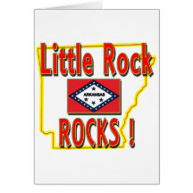 Little Rock Rocks ! (red) Card