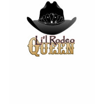 Little Rodeo Queen Cowgirl Girls t-shirt