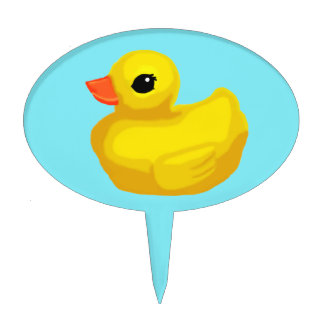 Rubber Duck Cake Toppers | Zazzle