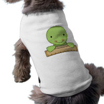 little ruler school turtle doggie tshirt