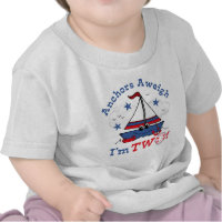 Little Sailboat 2nd Birthday T-shirt