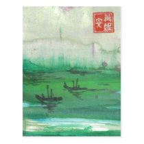 Little Sailboats at Sea postcards