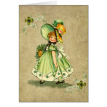 Little Saint Patty's Day Girl- Greeting Card