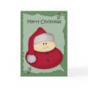 Little Santa Christmas Card by Mousefx Little Santa Christmas Card