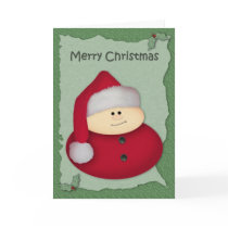 Little Santa Christmas Card by Mousefx Little Santa Christmas Card