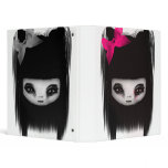 Little Scary Doll 3 Ring Binder