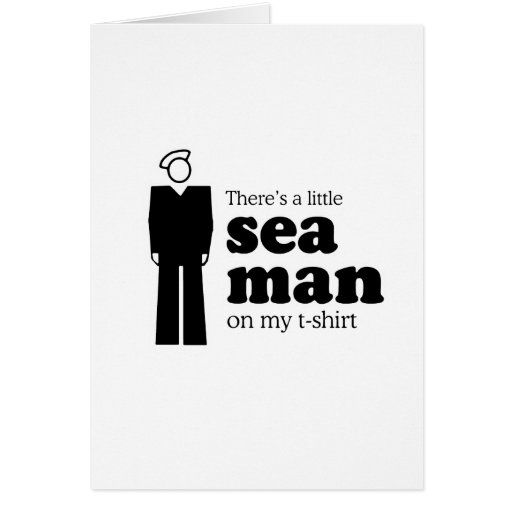 LITTLE SEA MAN GREETING CARD