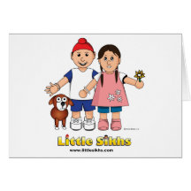 Little Sikhs Greeting Cards
