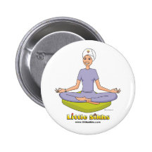 Little Sikhs Yoga Theme Pinback Buttons