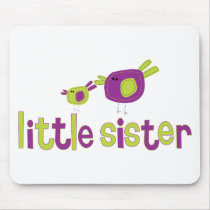 Little Sister Birdies T-shirt mousepads
