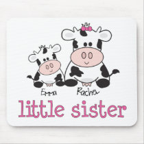 Little Sister Cow T-shirt mousepads