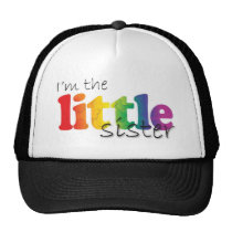 Little Sister - rainbow flowers Trucker Hat