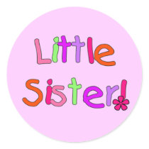 Little Sister T-shirts and Gifts Stickers