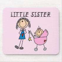 Little Sister With Big Sis Tshirts Mouse Pads