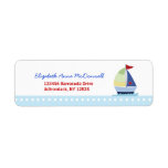 Little Skipper Sailboat Custom Address Labels