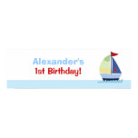 Little Skipper Sailboat Custom Banner Poster Print