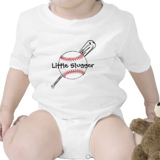 Little Slugger Baseball Customizable Baby Clothing