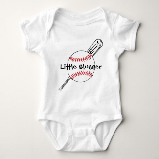 Little Slugger Baseball Customizable Baby Clothing