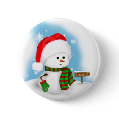 Little Snowman Button