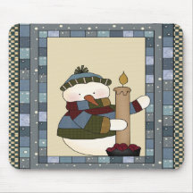 Little Snowman Christmas Mousepad
