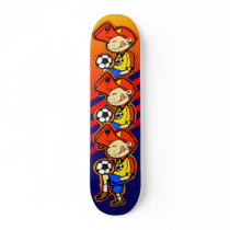 Little Soccer Player Skateboard Deck
