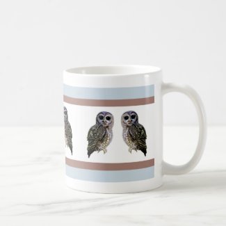 Little Spotted Owls Classic White Coffee Mug
