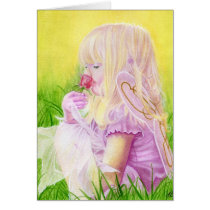 Little spring fairy rose Card