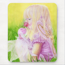 Little Spring Fairy Rose Mousepad mousepads