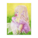 Little Spring Fairy Rose Postcard