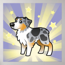 Little Star Australian Shepherd Print